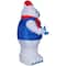 6.5ft. Airblown® Inflatable Christmas Bumble in Blue Puffer Vest
